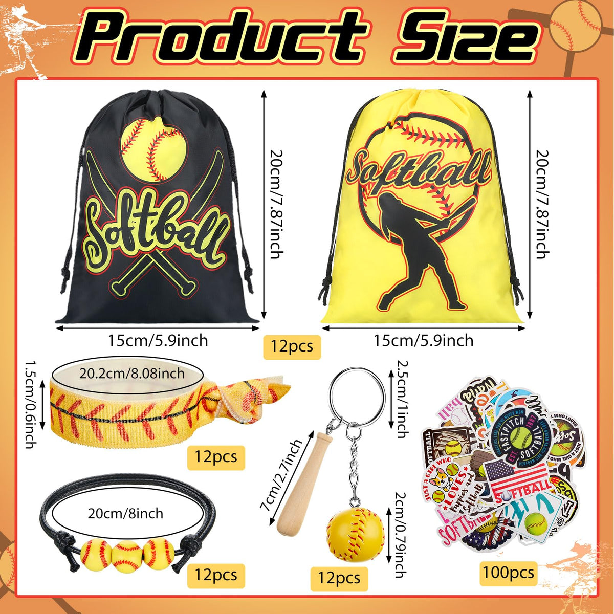 Jenaai softball keychains as lasting team keepsakes
