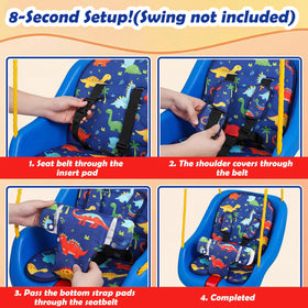 Jenaai swing cushion safety cover protects against slips and enhances stability.