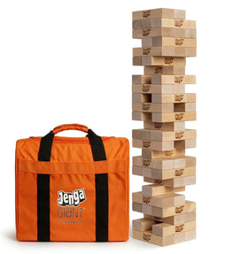 Jenga Giant blocks setup for epic stacking and social fun.