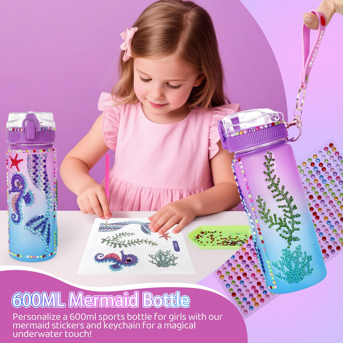 Jenria 600ml water bottle for hydration on the go