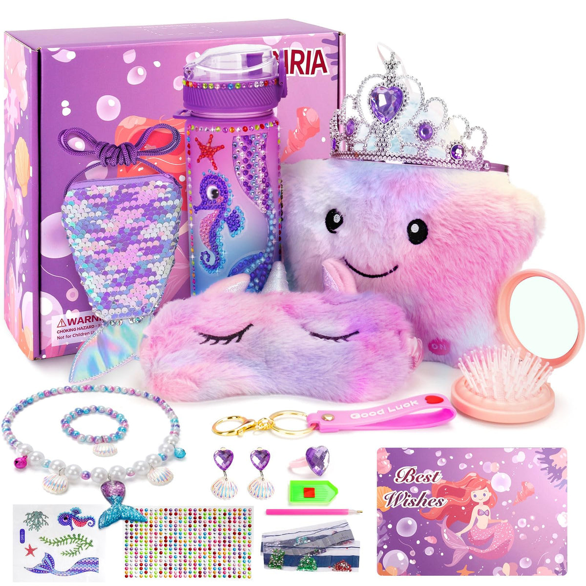 Jenria mermaid gift set box with surprises to spark imaginative play