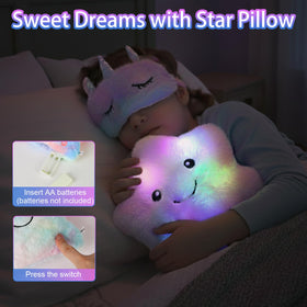 Jenria unicorn eye mask helps kids relax during sleepovers