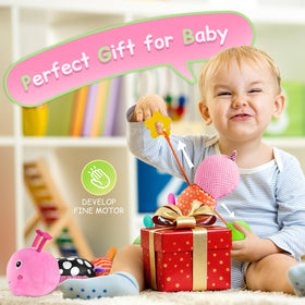 JENTXON caterpillar teething toy supports soothing teething moments and play.
