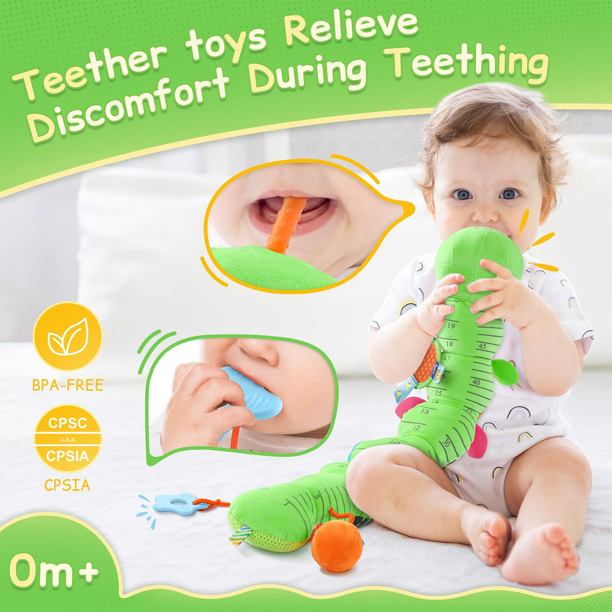 JENTXON musical caterpillar toy delivers soothing melodies for calming moments