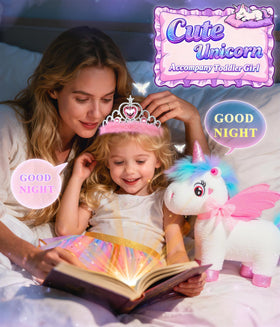 Jeowoqao Unicorn wings provide magical accessory for imaginative flights.