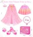 Jeowoqao charming princess jewelry set adds finishing sparkle to every outfit.