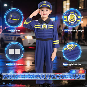 Jeowoqao muscle-chest costume with back Velcro for easy dressing