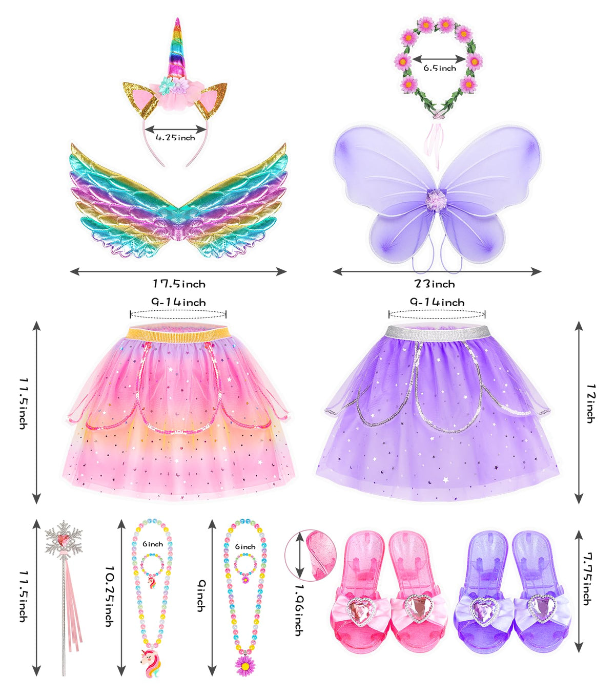 Jeowoqao beaded necklaces and bracelets spark color-themed dress up.
