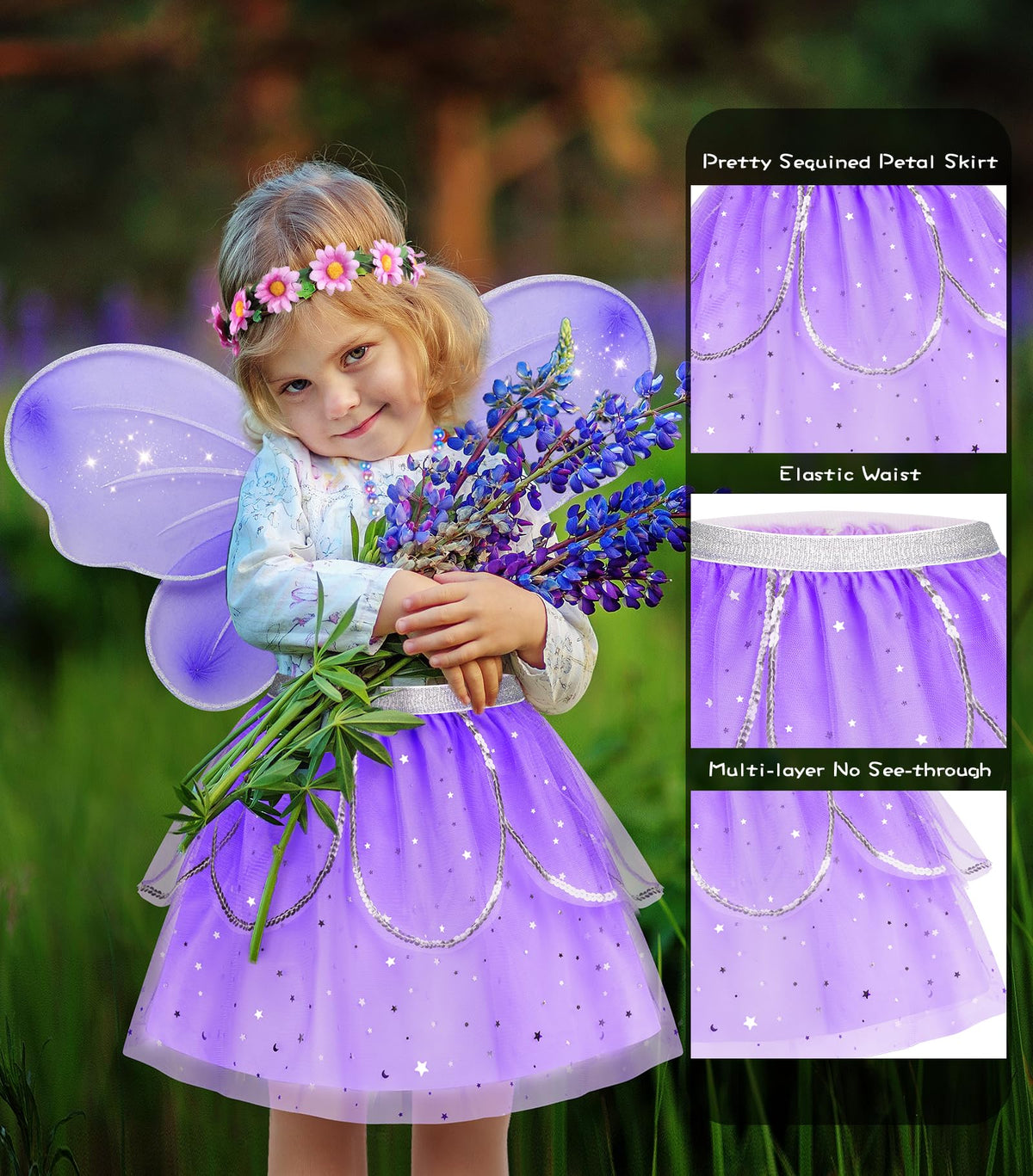 Jeowoqao glittery princess shoes with non-slip soles for safe indoor play.