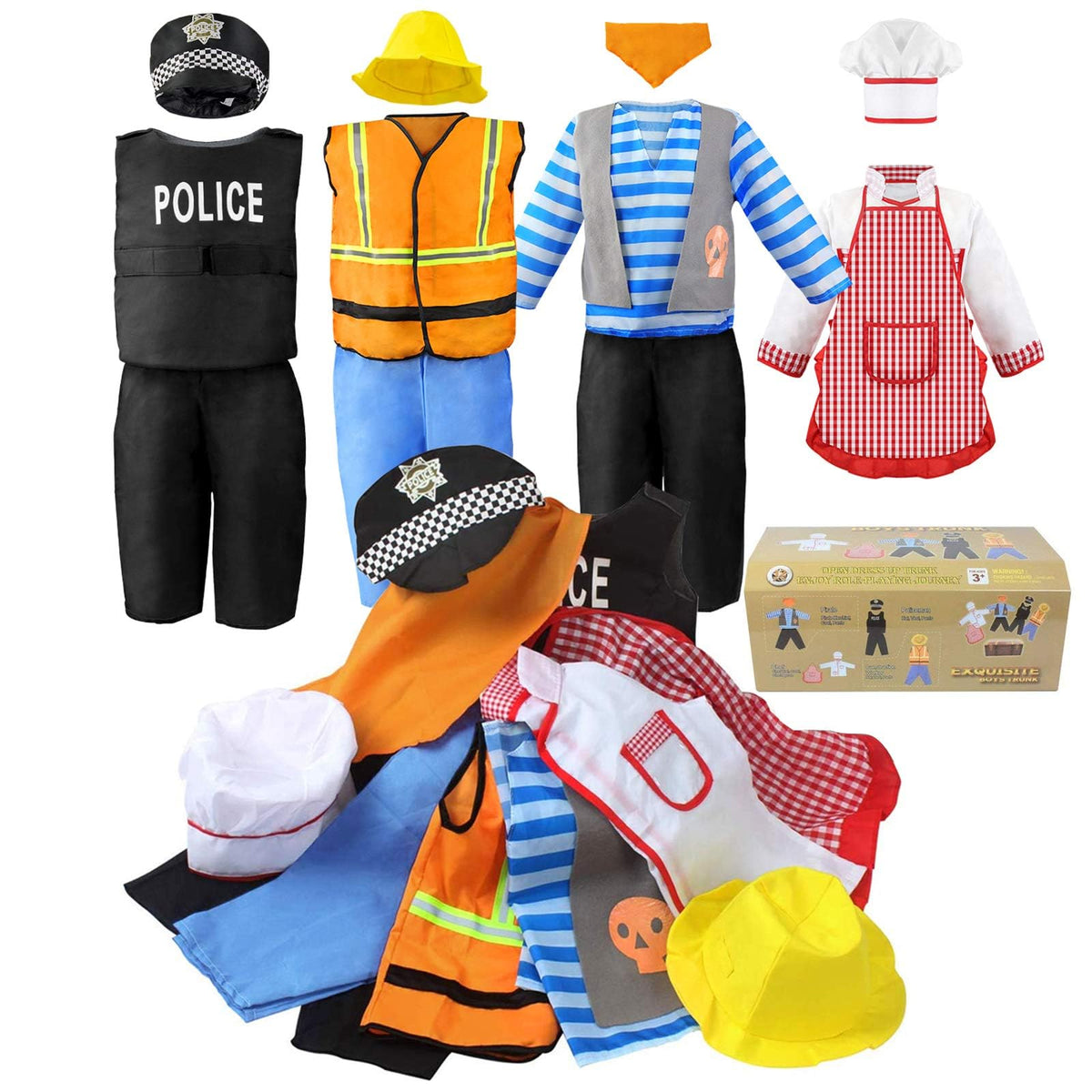 Jeowoqao pirate-costume-coat-pants for imaginative play