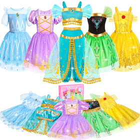 Jeowoqao princess-costumes: five tops and five skirts for imaginative play