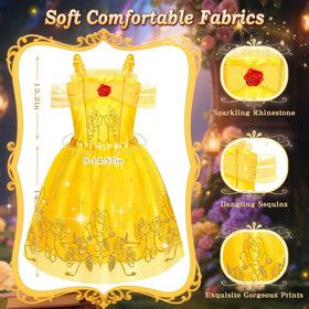 Jeowoqao colorful-princess-dresses with tulle and trims