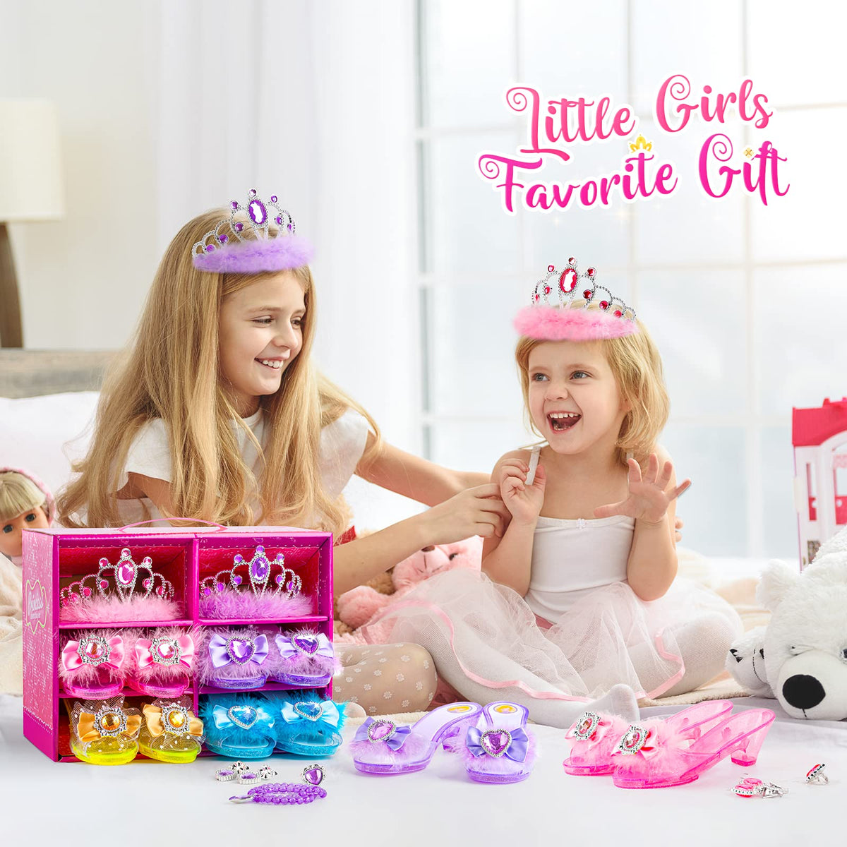 Jeowoqao sparkling tutus add twirl-worthy flair for party dress-up sessions.