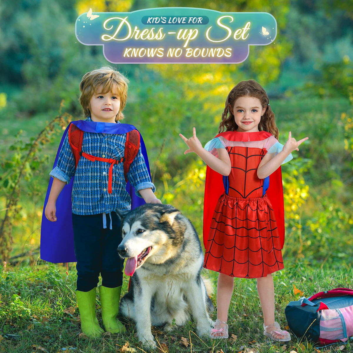Jeowoqao supergirl cape accessories boost heroic role-play and storytelling imagination.