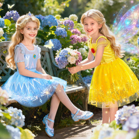 Jeowoqao twirling-princess-dress for lively playtimes