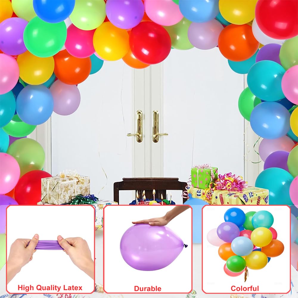 JerDorgo easy to inflate balloons compatible with mouth or pump inflators