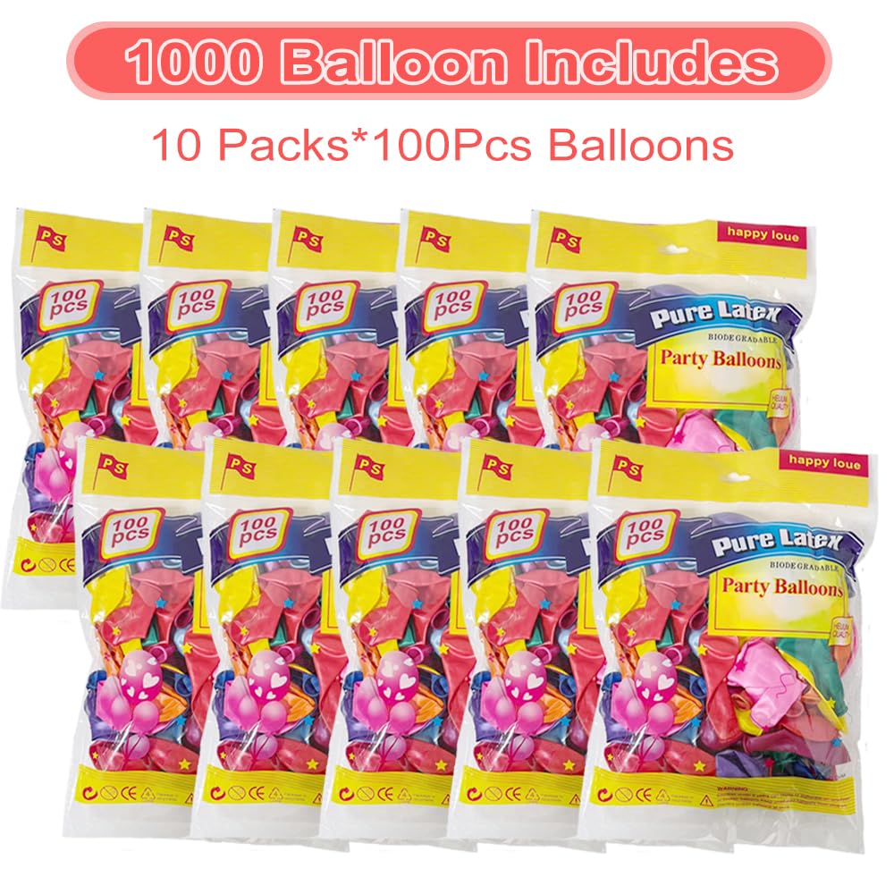JerDorgo latex balloons multicolor suitable for birthdays and weddings