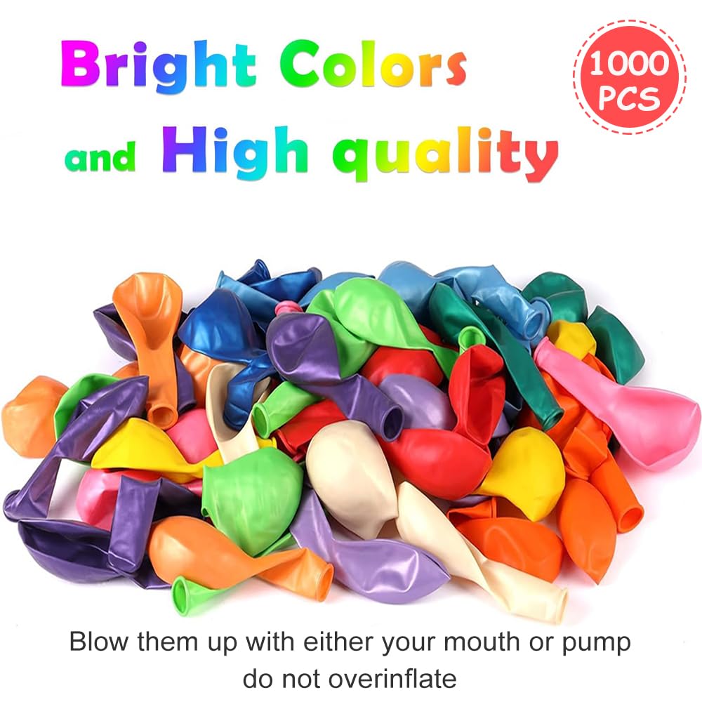 JerDorgo ten inch latex balloons in colors for party décor and arches