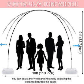 JerDorgo balloon arch usable indoors and outdoors for events