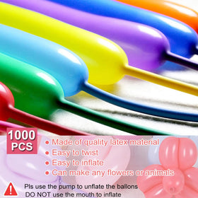 JerDorgo premium latex balloons are thick and durable for shaping.