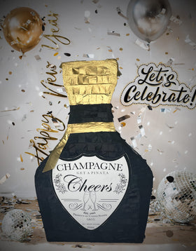 Jergrim Champagne Piñata close-up detail highlighting craftsmanship.