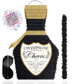 Jergrim Champagne Piñata hanging for festive decor and easy celebration.