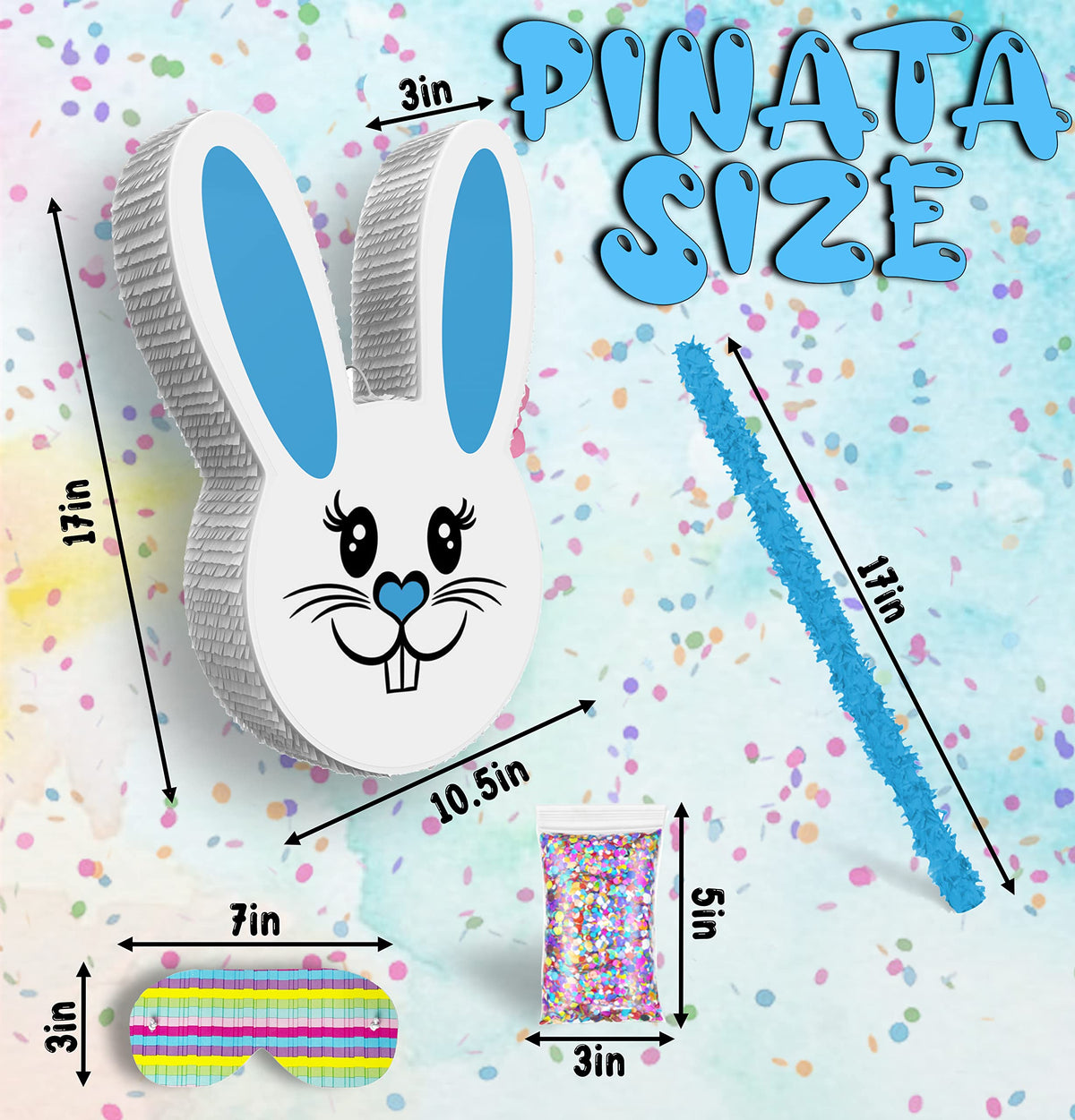 Jergrim bunny pinata centerpiece for family Easter decor