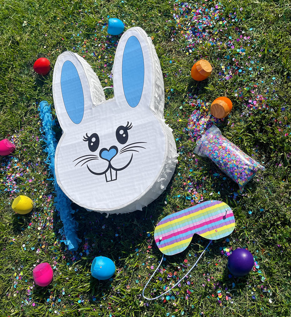 Jergrim kids enjoying a bunny pinata activity