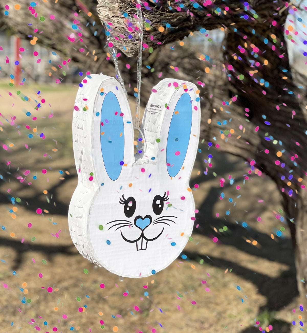 Jergrim pinata close-up showing blue ears and decoration