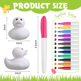 Jerify 12-color pen set for precise decorating on ducks.