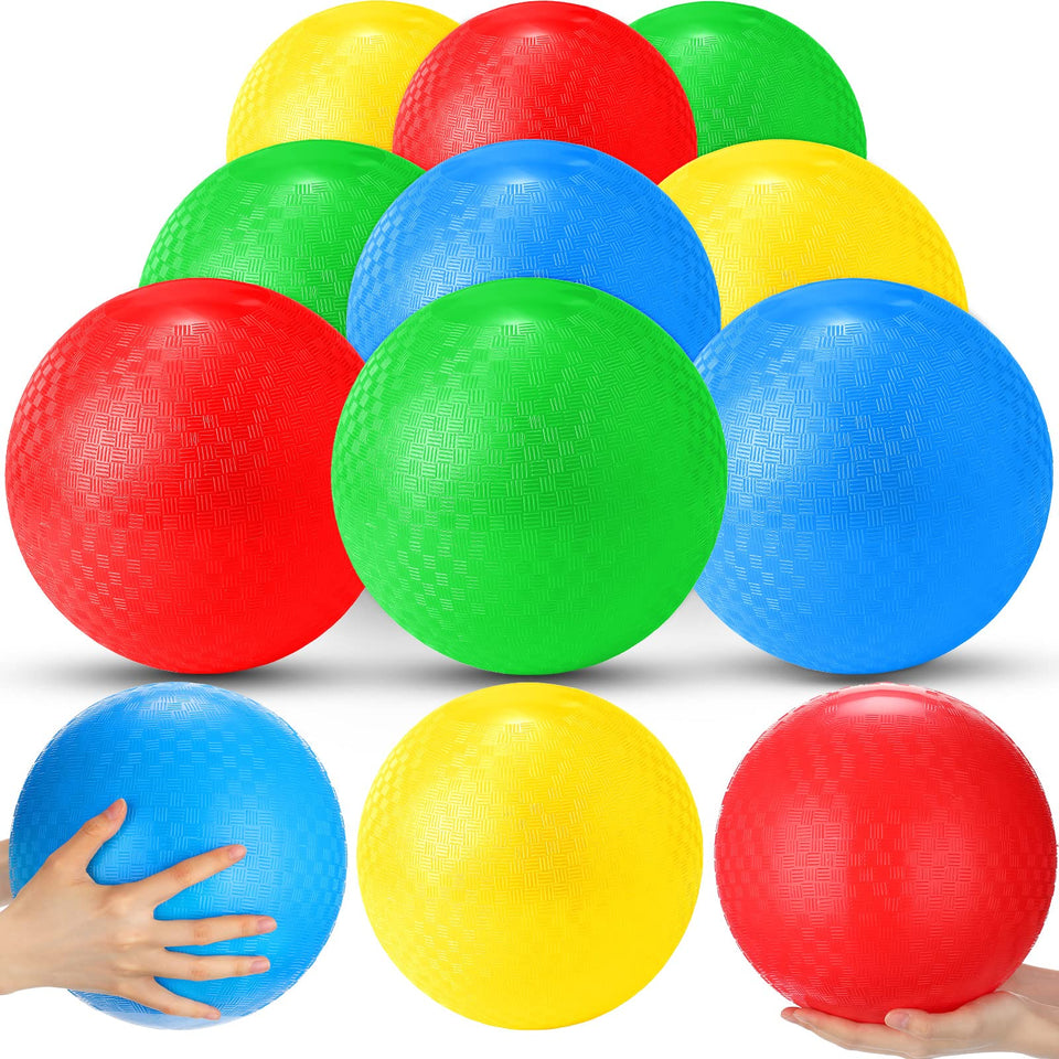 Jerify 12-pack kickballs in vibrant colors ready for group play