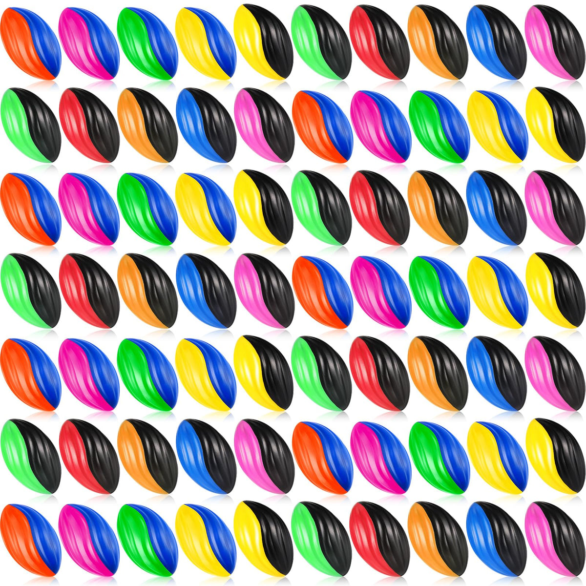 Jerify mini foam footballs with spiral design for easy grip and safe indoor play.