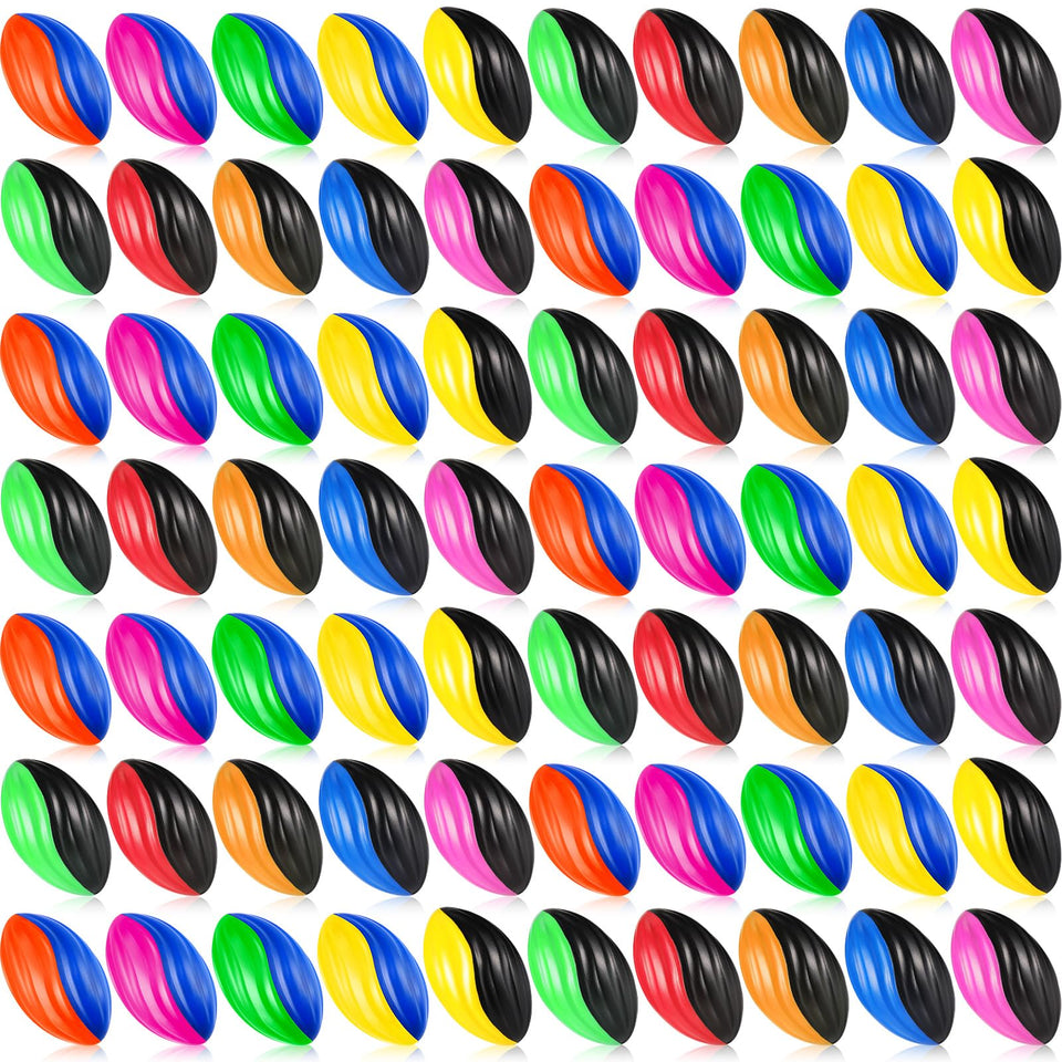 Jerify mini foam footballs with spiral design for easy grip and safe indoor play.