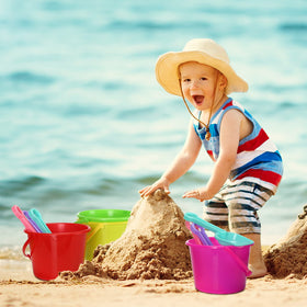 Jerify rose red bucket adds vibrant color for party decor and gifts