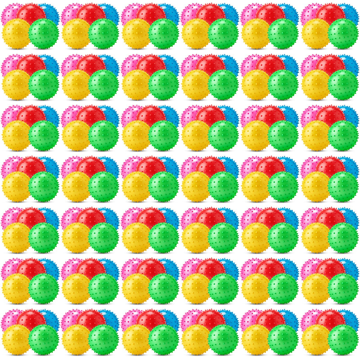 Jerify 36-piece knobby balls with bright colors, ideal for classroom tactile learning.