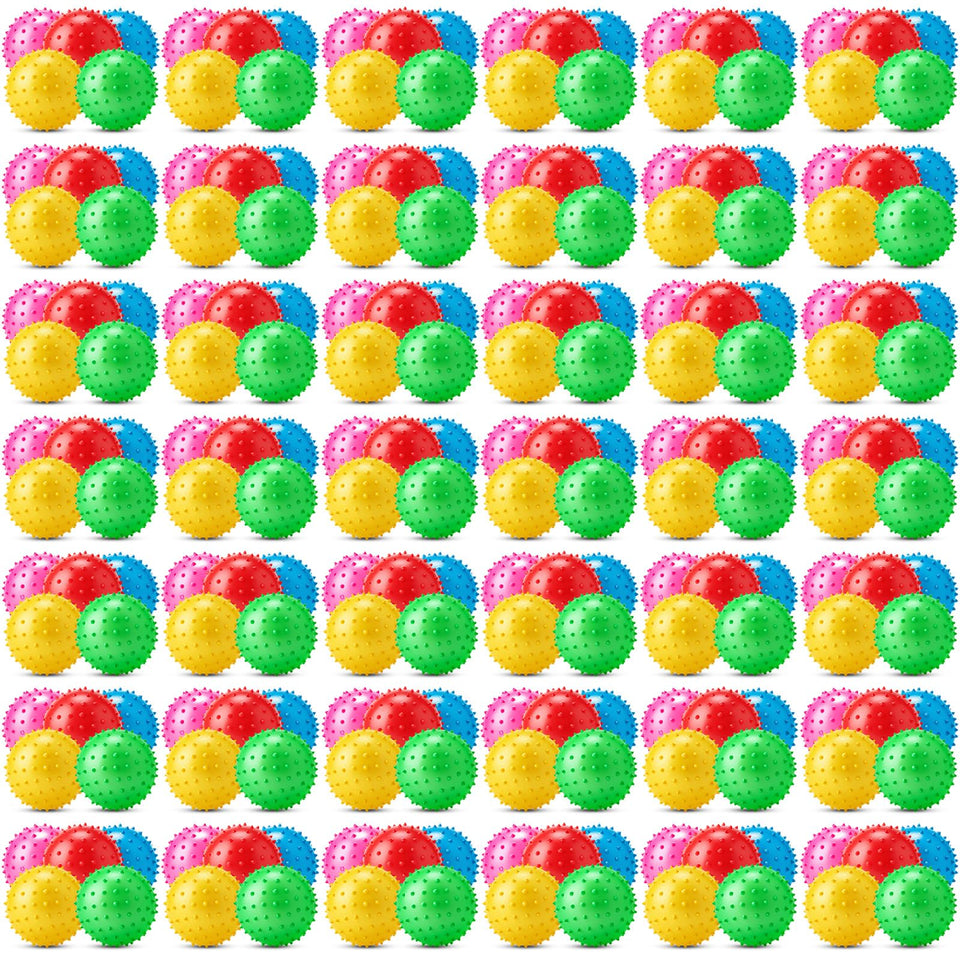 Jerify 36-piece knobby balls with bright colors, ideal for classroom tactile learning.