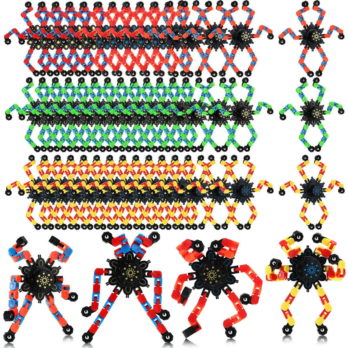 Jerify transformable chain robot toy for on-the-go focus and stress relief.