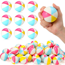 Jerify 48-pack mini beach stress balls, 2.5 inches, ideal party favors and stress relief