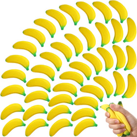 Jerify banana stress toy front view, desk-friendly fidget for focus.