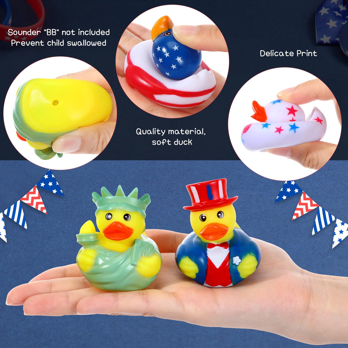 Jerify soft rubber duck is safe and easy to clean after use.