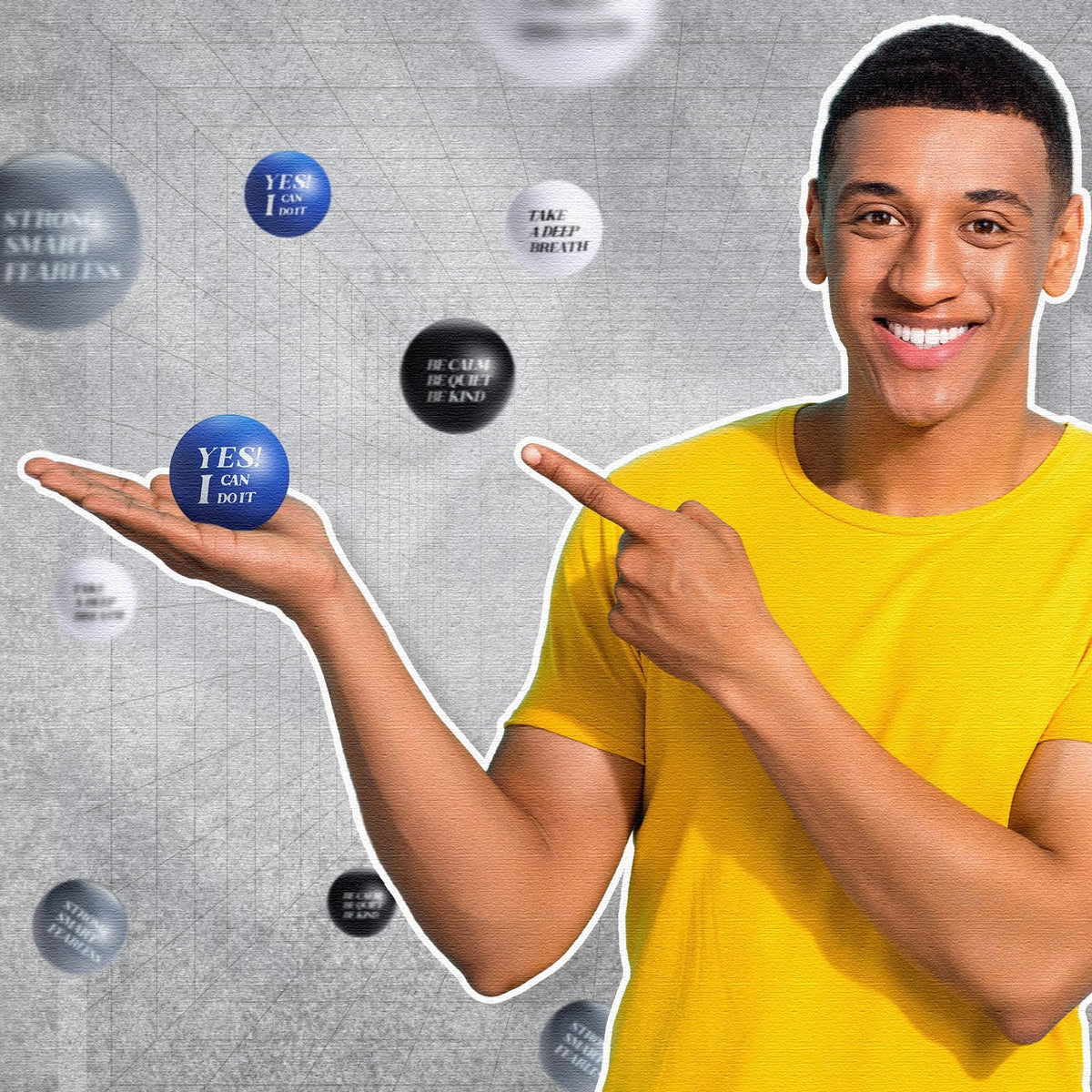 Jerify compact hand-exercise ball fits easily in a bag.