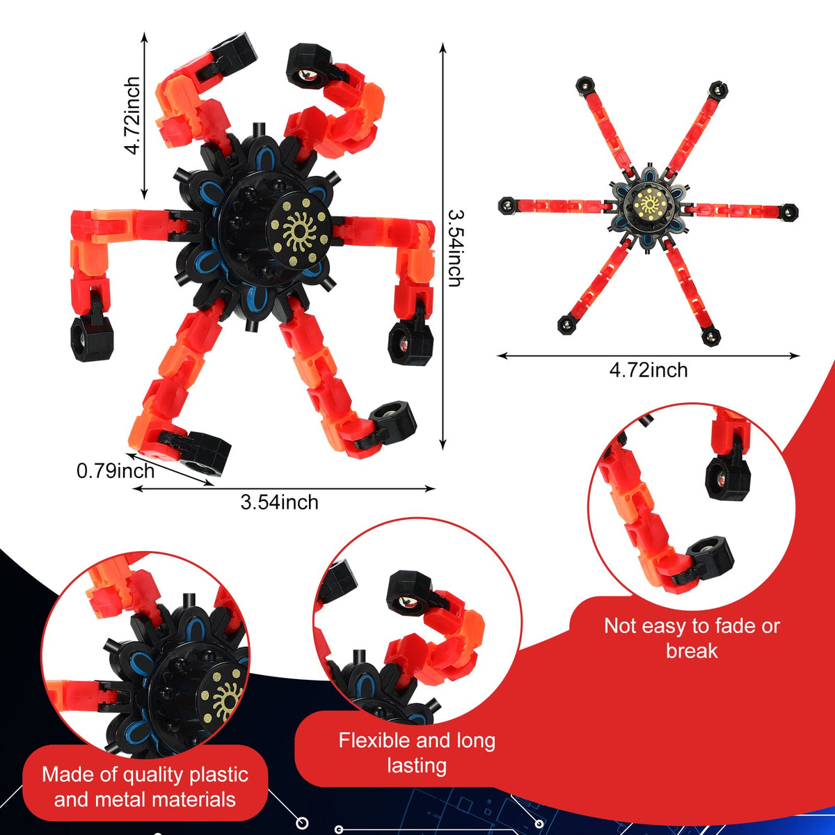 Jerify fidget toy ensemble featuring chain robot designs for engaging play.
