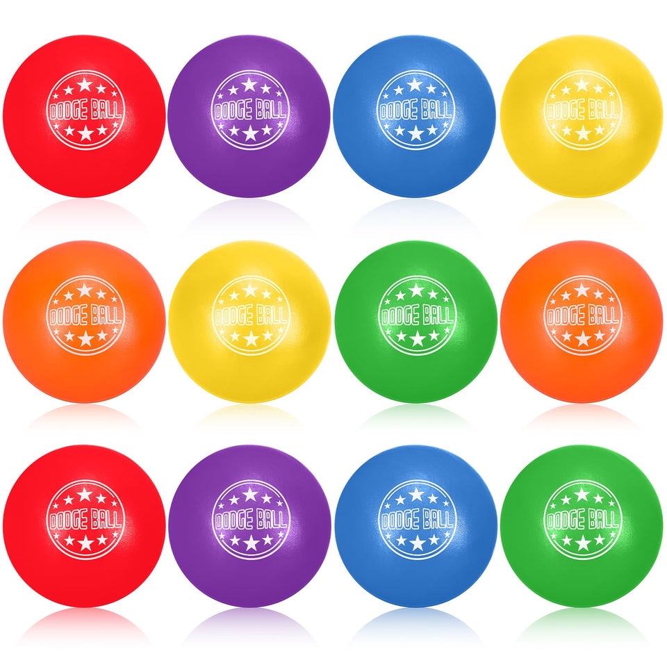 Jerify foam dodgeballs 12-pack display, soft and safe for family games.
