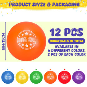 Jerify foam dodgeballs 6-inch diameter close-up shows grip-friendly texture.