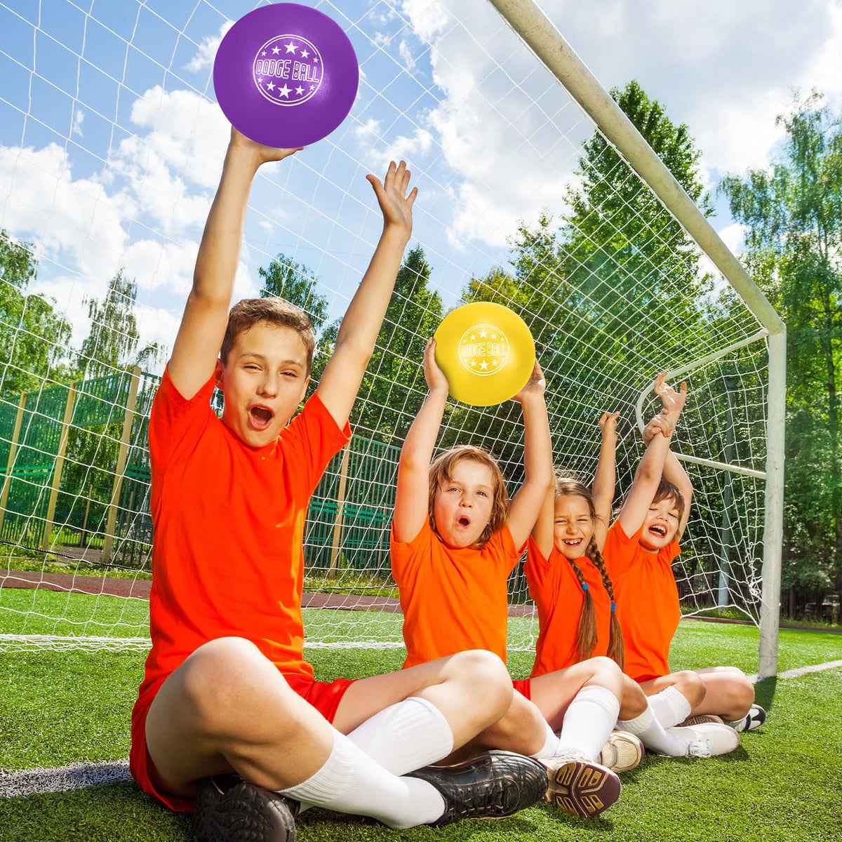 Jerify foam dodgeballs packaging storage for classrooms and camps.
