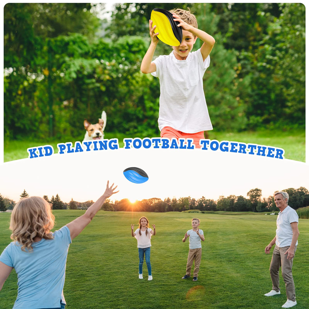 Jerify foam footballs in a colorful pack ideal for classroom games.