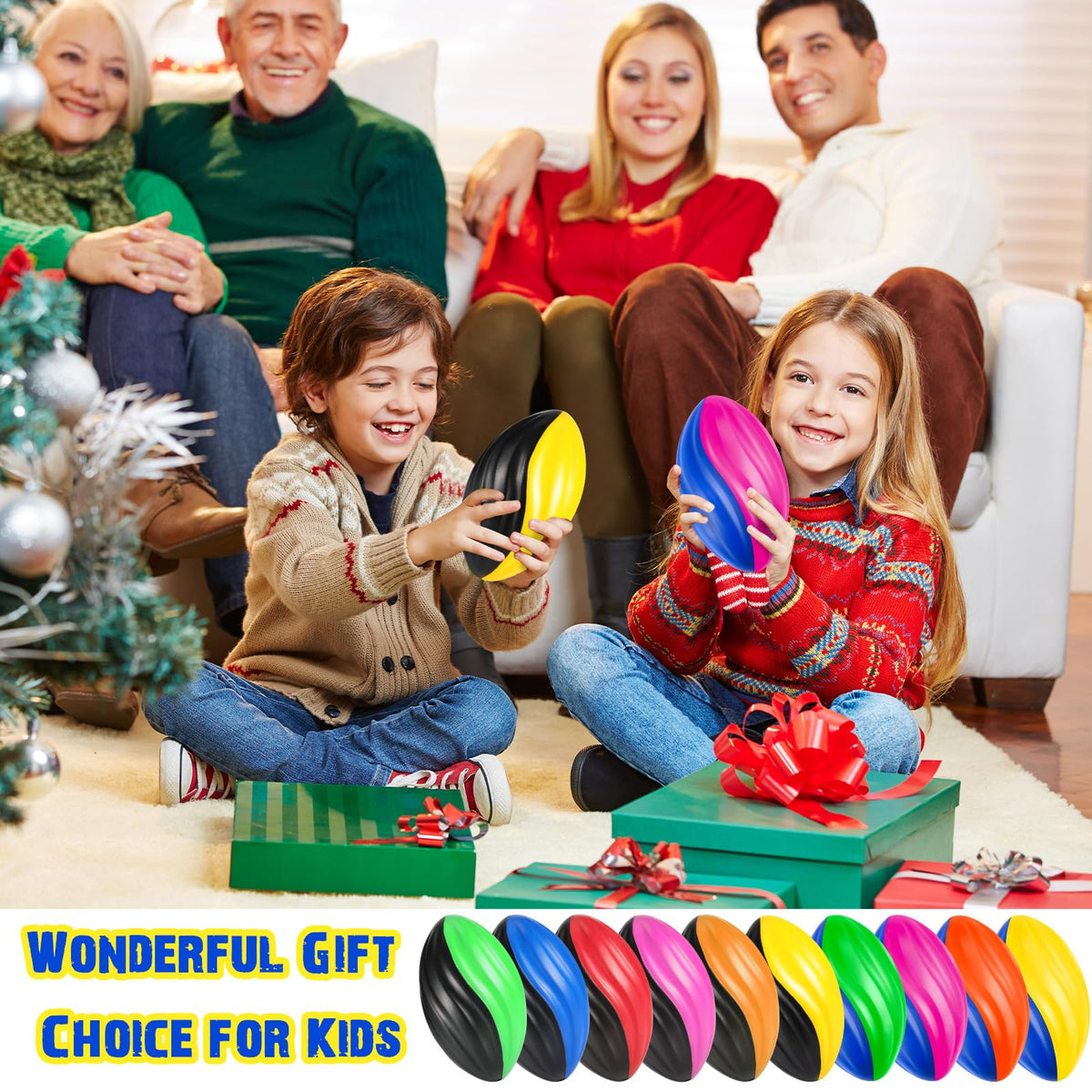 Jerify foam footballs used as fun party prizes for kids.