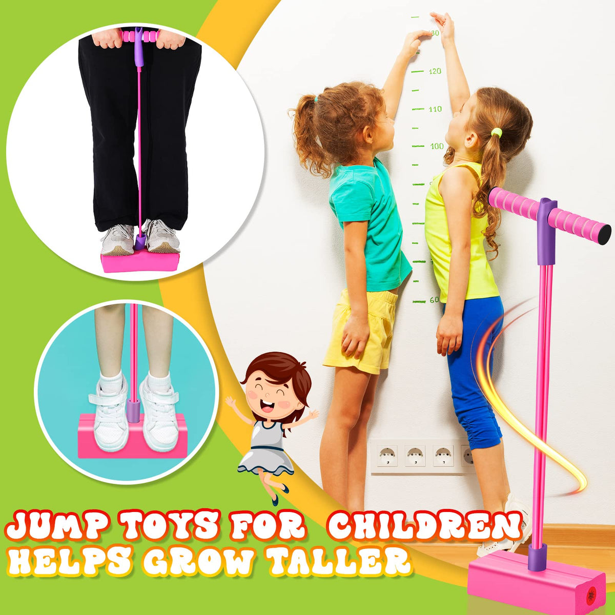 Jerify foam pogo jumper indoor outdoor use demonstrates versatile play.