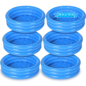 Jerify Kiddie Pool 34x10 inch with 3-ring design for safe toddler water play.
