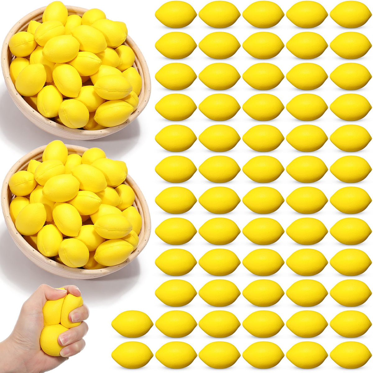 Jerify lemon stress ball close-up texture offering tactile comfort during focus tasks